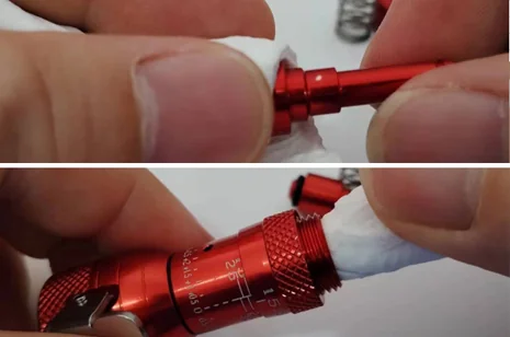 Maintenance - clean the plunger and main body hole